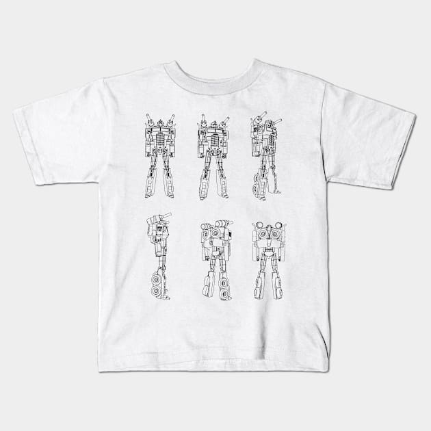 Robote Kids T-Shirt by Wanda City